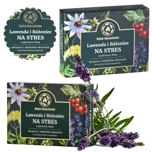 DWUPAK - Lawenda i Różeniec na Stres 2x30 kapsułek Herbal Monasterium
