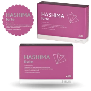 Hashima Forte 2x30 kaps wspiera praca tarczycy cynk D3 selen B1 libido