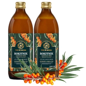 Rokitnik sok naturalny 2x500 ml piękna cera i odporność